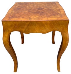 Tavolino in legno d'ulivo vintage italiano