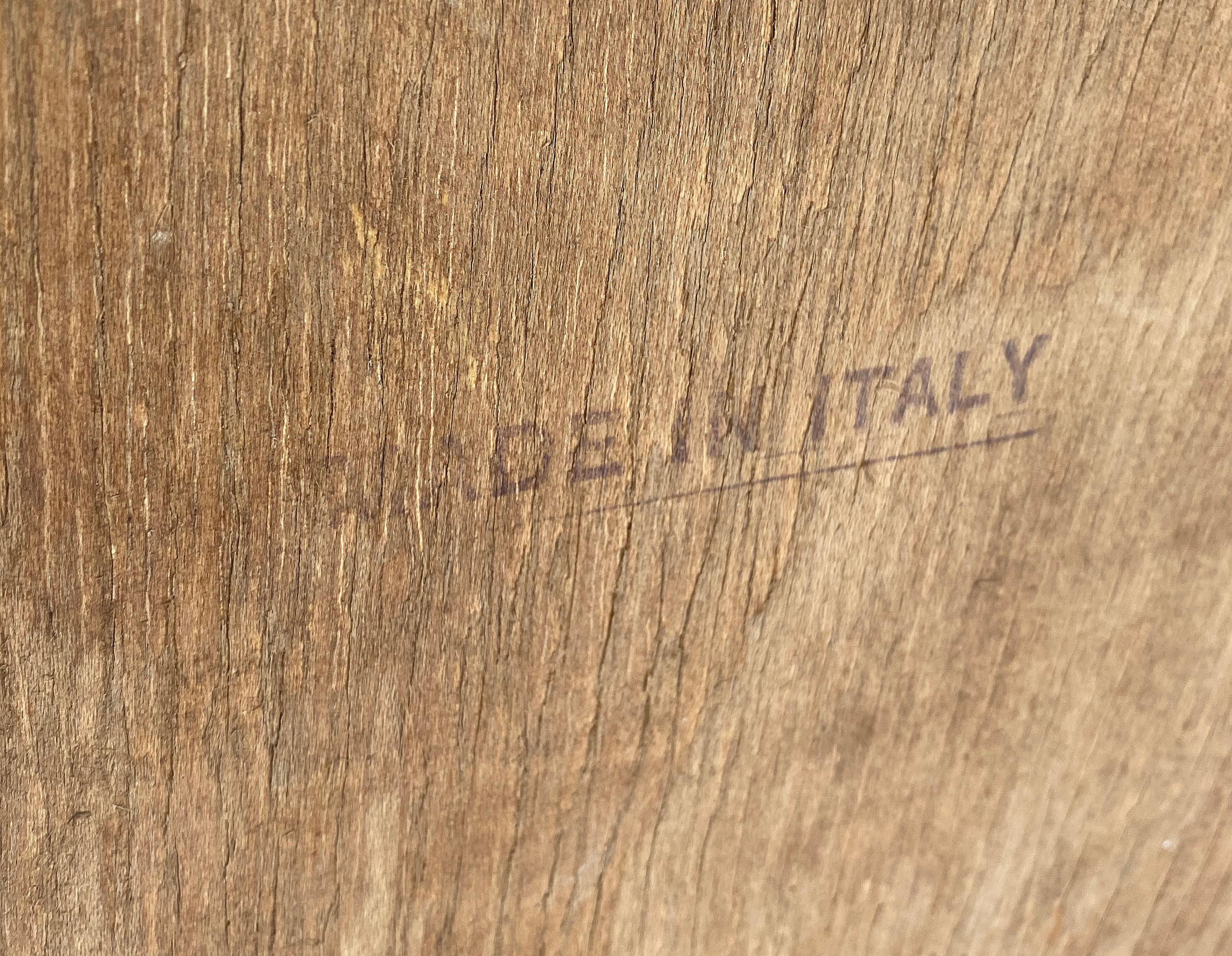 Vintage Italian Olive Wood Writing Desk 4