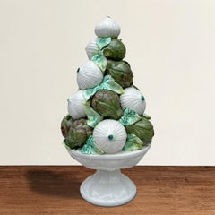 Vintage Italian Onion and Artichoke Finial Topiary
