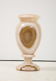Vintage Italian Onyx Baluster Form Vase
