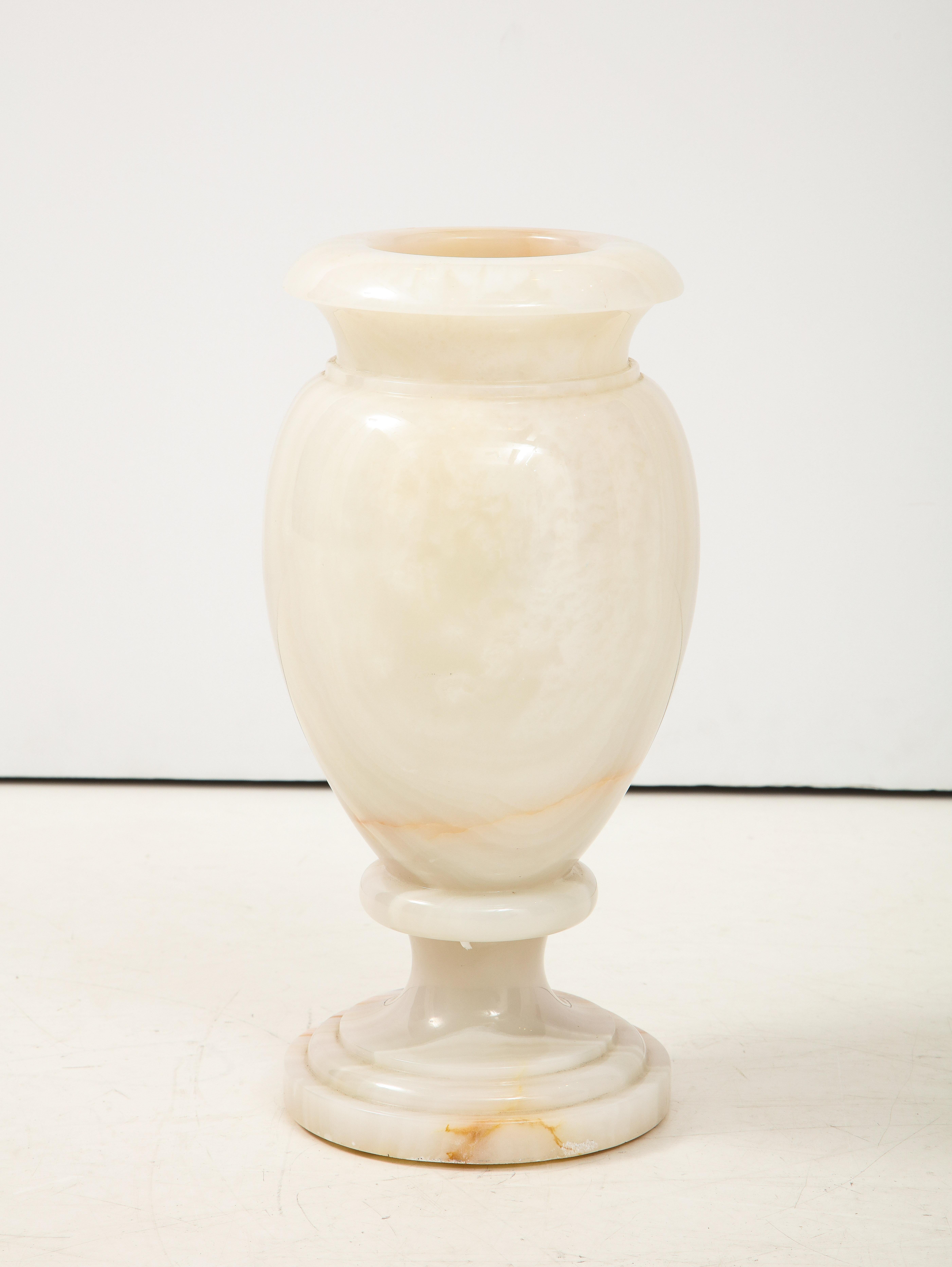 Vintage Italian Onyx Baluster Form Vase  For Sale 3