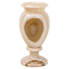 Vintage Italian Onyx Baluster Form Vase 