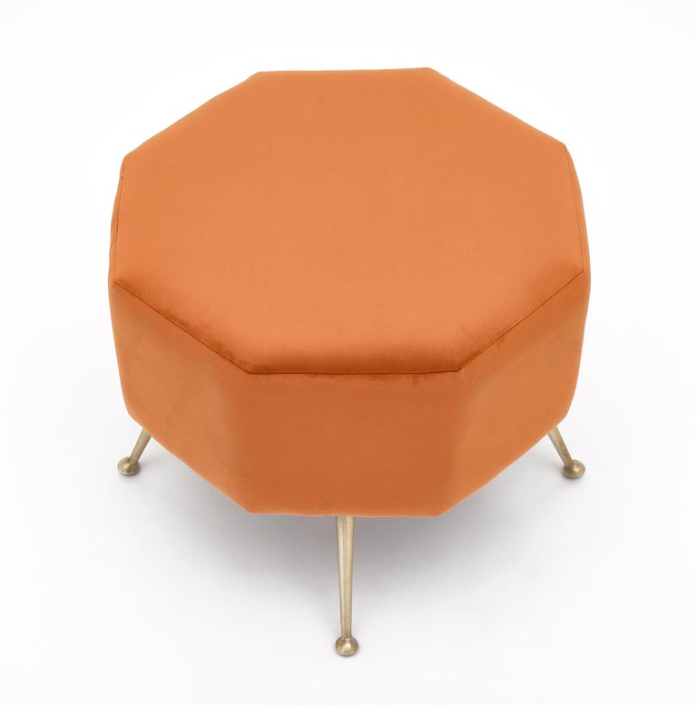 Vintage Italian Orange Stools For Sale at 1stDibs bright orange stool