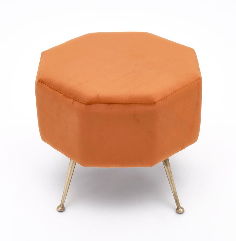 Vintage Italian Orange Stools For Sale at 1stDibs bright orange stool