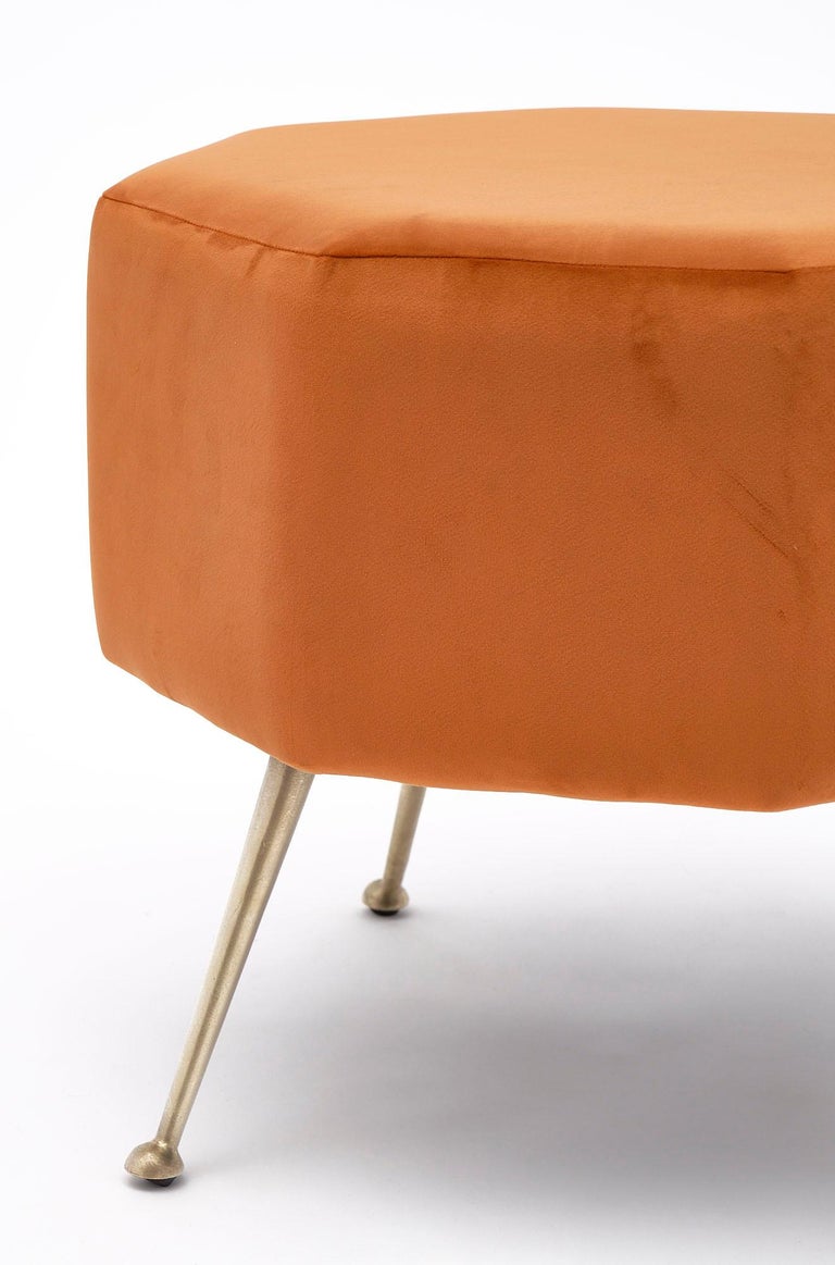 Vintage Italian Orange Stools For Sale at 1stDibs bright orange stool