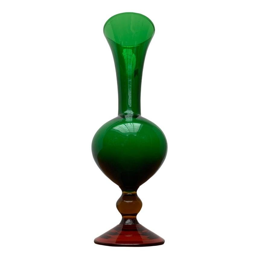 Vintage Italian Ornamental Glass Vase