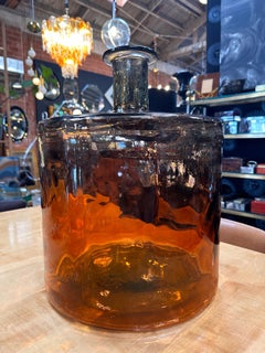 Vintage Italian Oversize Murano Red Vase 1980s