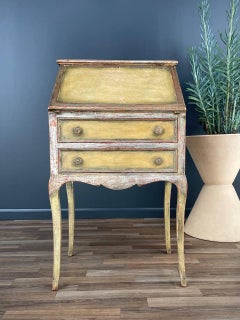 Vintage Italian Painted Drop-Leaf Desk