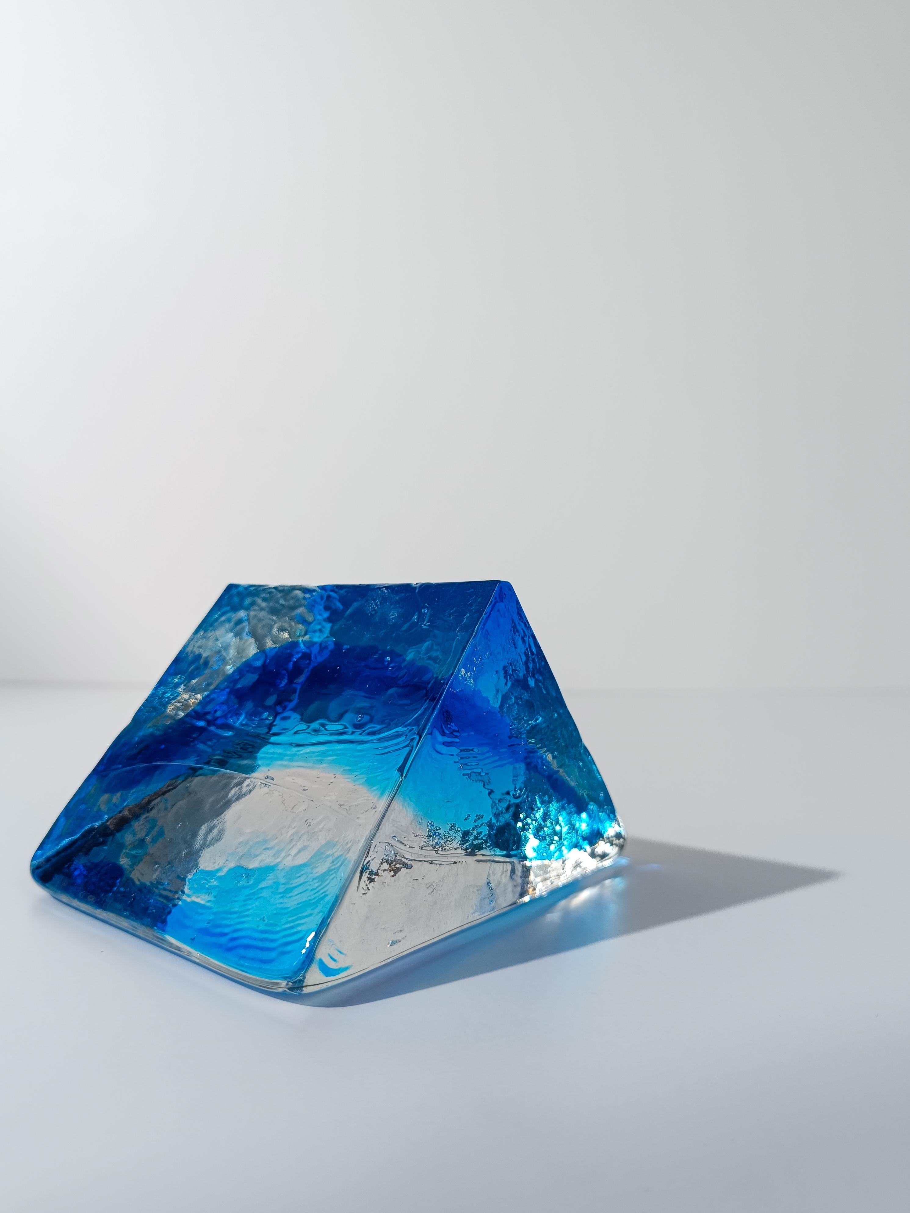 Vintage Italian Paperweight aus Murano-Glas im Stil von Barbini, 70er Jahre im Angebot 5