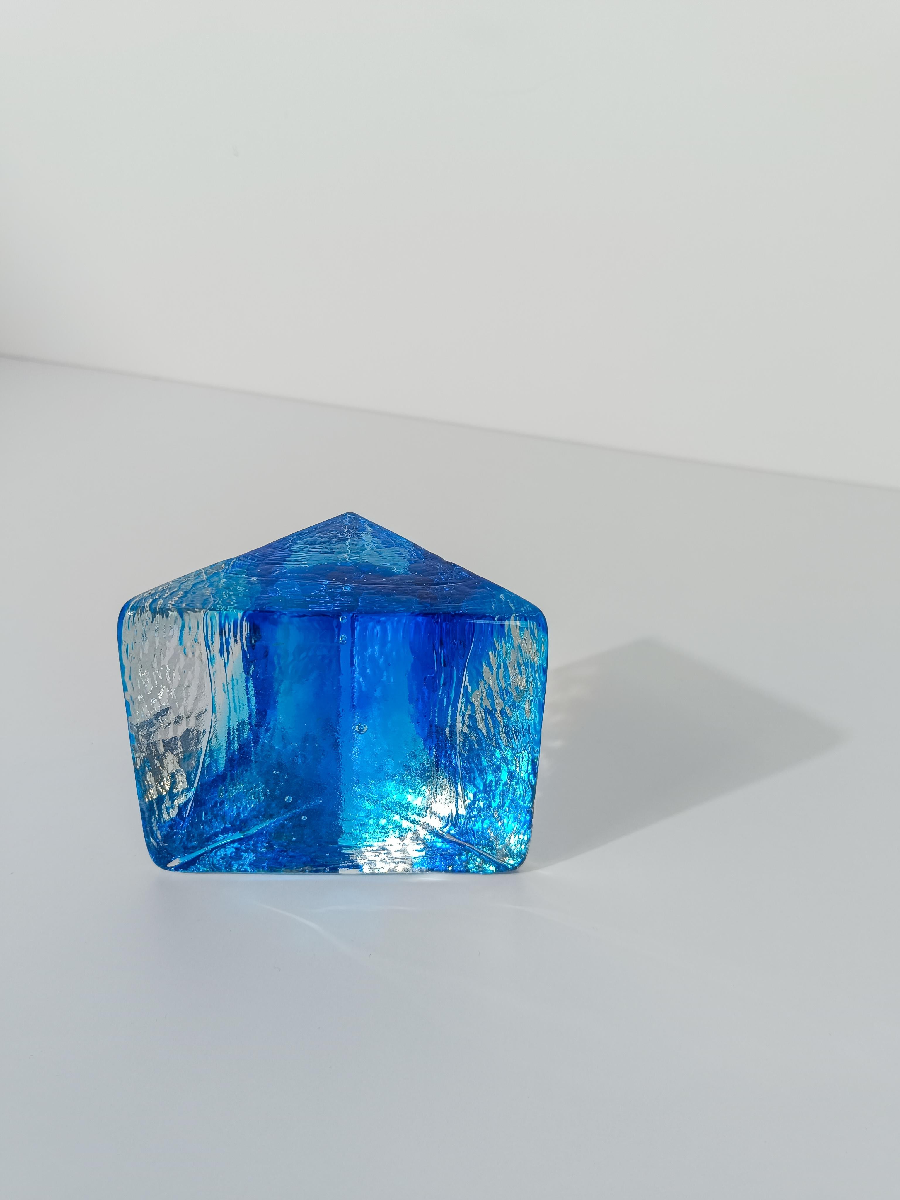 Vintage Italian Paperweight aus Murano-Glas im Stil von Barbini, 70er Jahre im Angebot 6