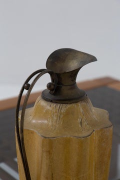 Jarra de pergamino italiana vintage destilería Moroni