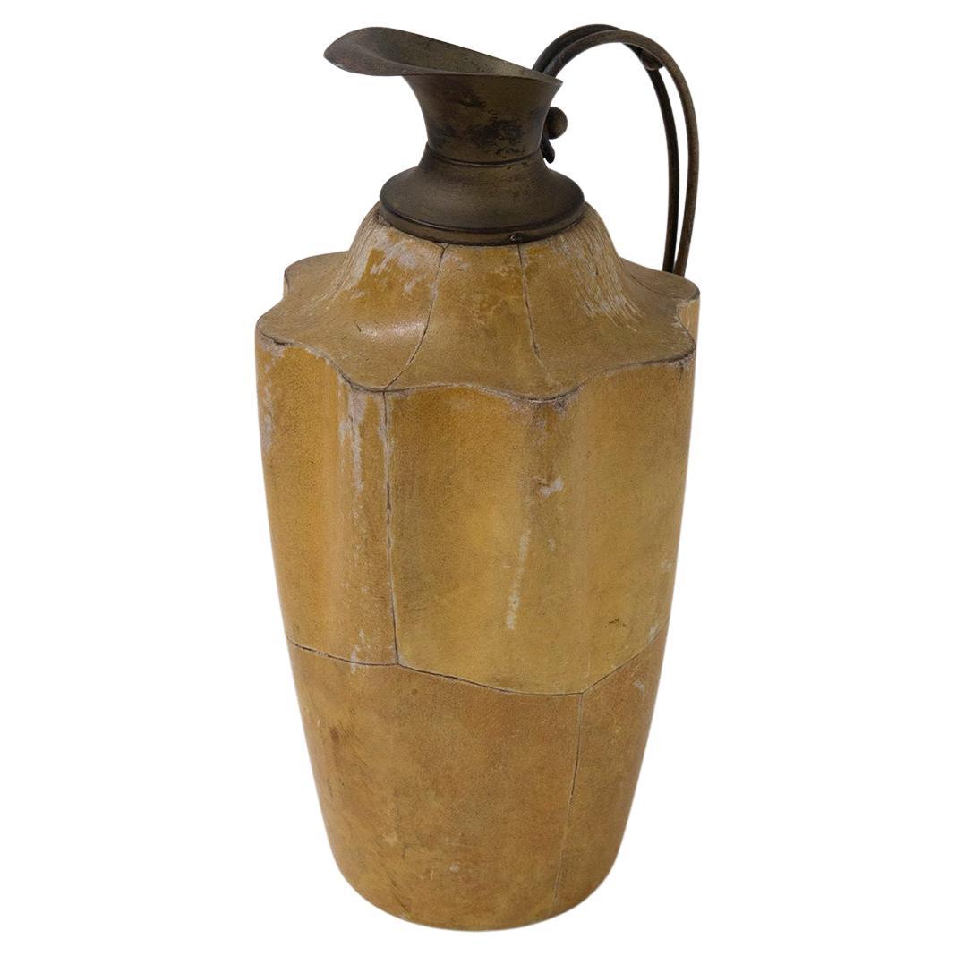 Jarra de pergamino italiana vintage destilería Moroni en venta