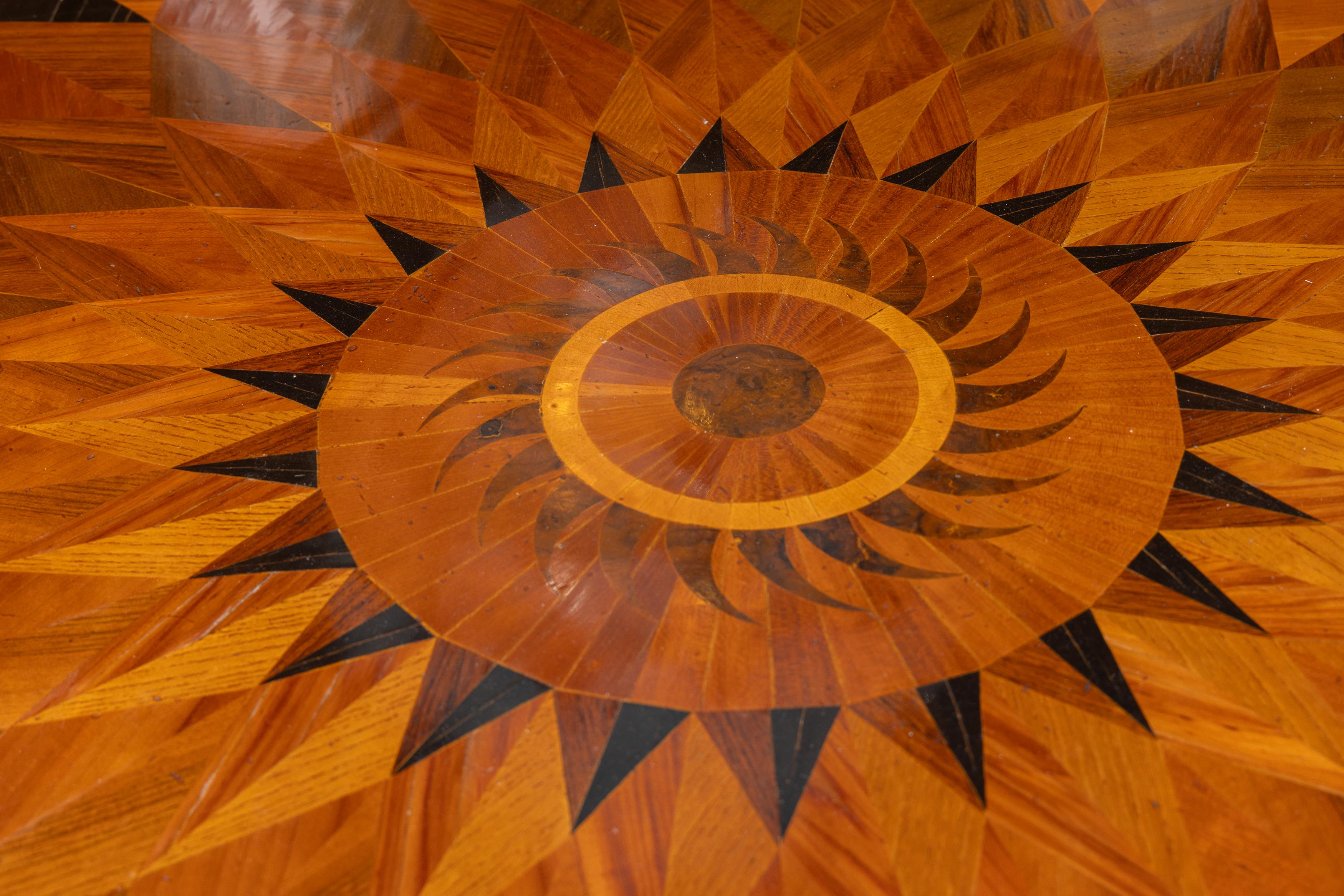 Mesa central de parquet italiano vintage Otro en venta