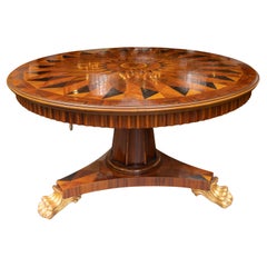 Vintage Italian Parquetry Center Table