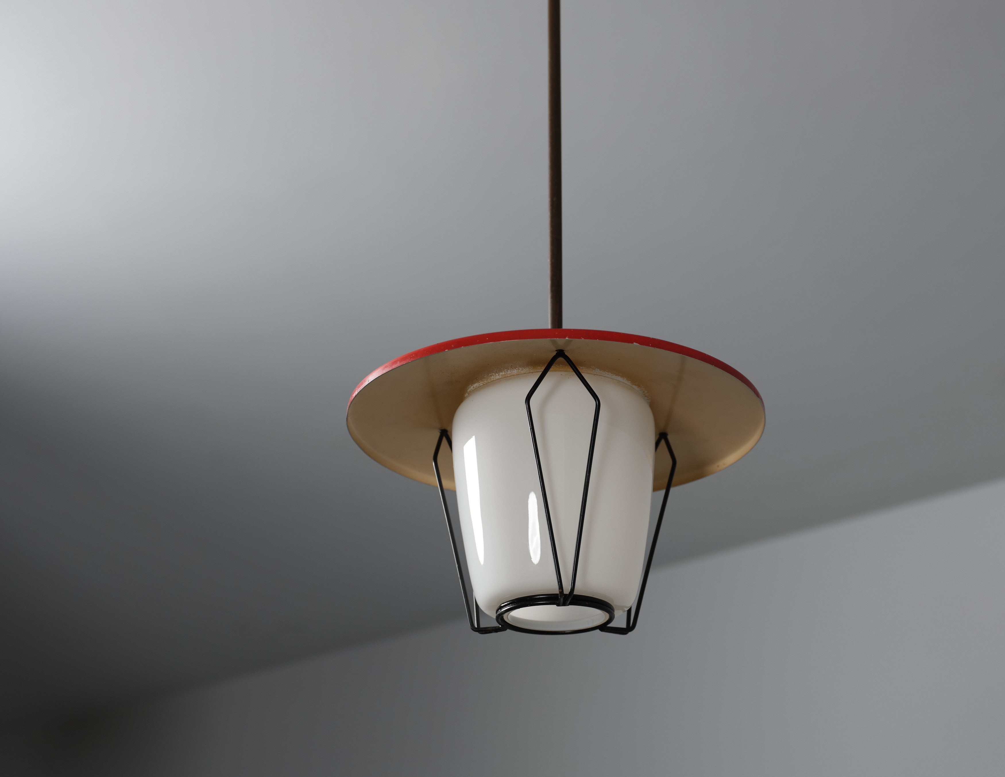 Mid-Century Modern Vintage Italian Pendant Lamp: a Captivating Italian Design Masterpiece For Sale