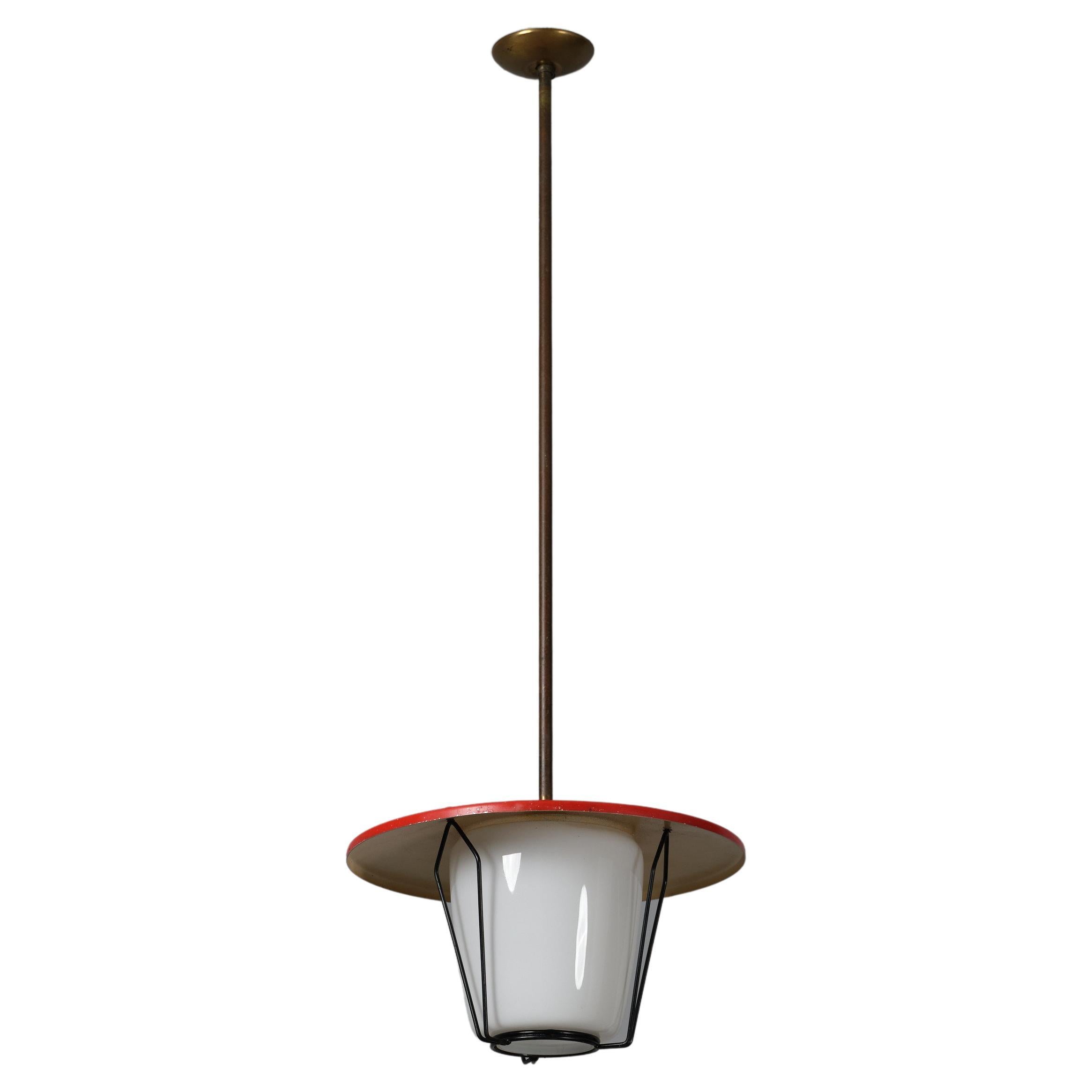 Vintage Italian Pendant Lamp: a Captivating Italian Design Masterpiece For Sale
