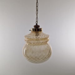 Lampada a sospensione vintage italiana, forse di Brotto, anni '70