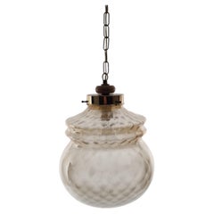 Lampada a sospensione vintage italiana, forse di Brotto, anni '70