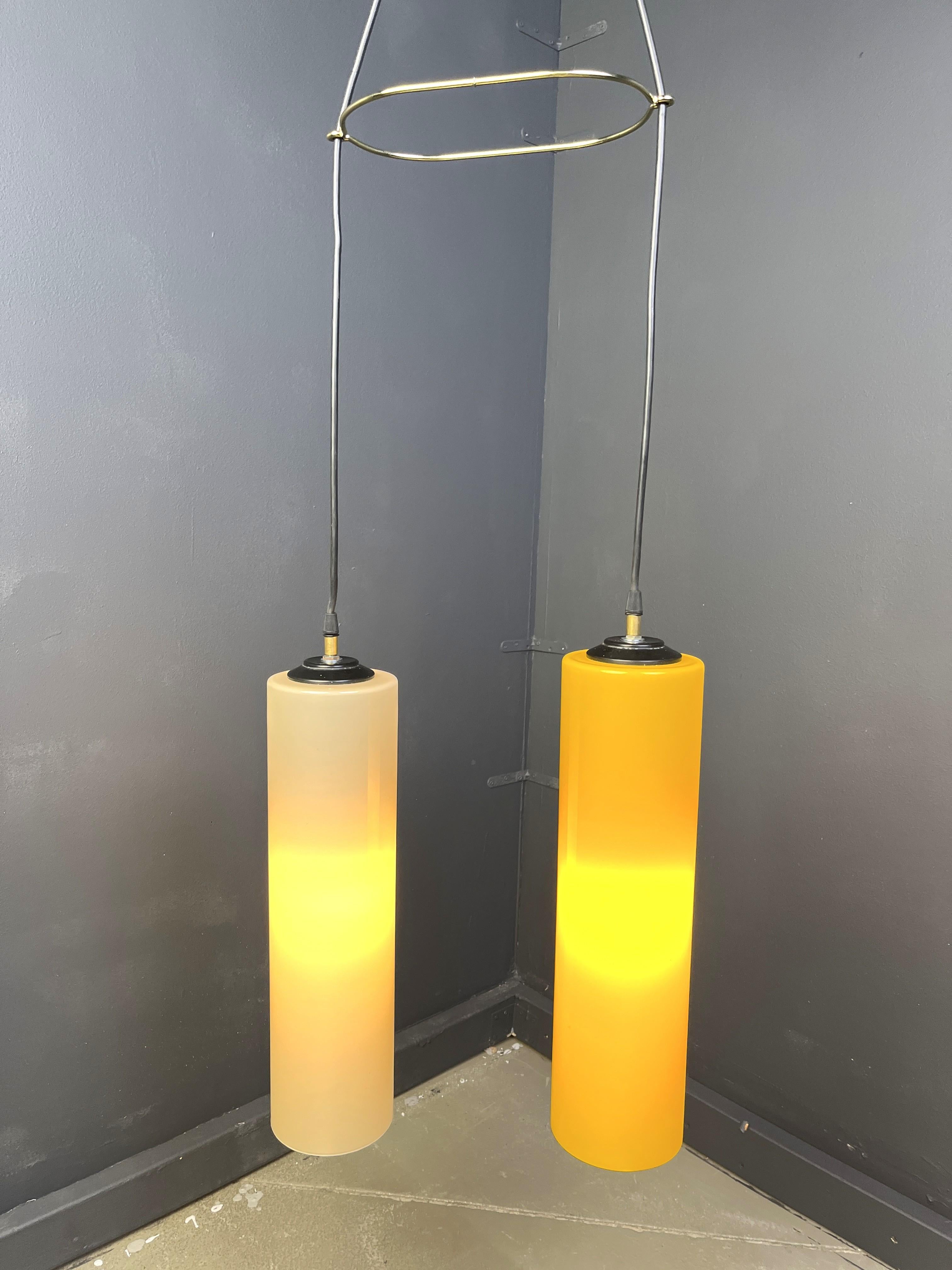 Fin du 20e siècle Suspension vintage italienne par Vistosi, 1970 en vente