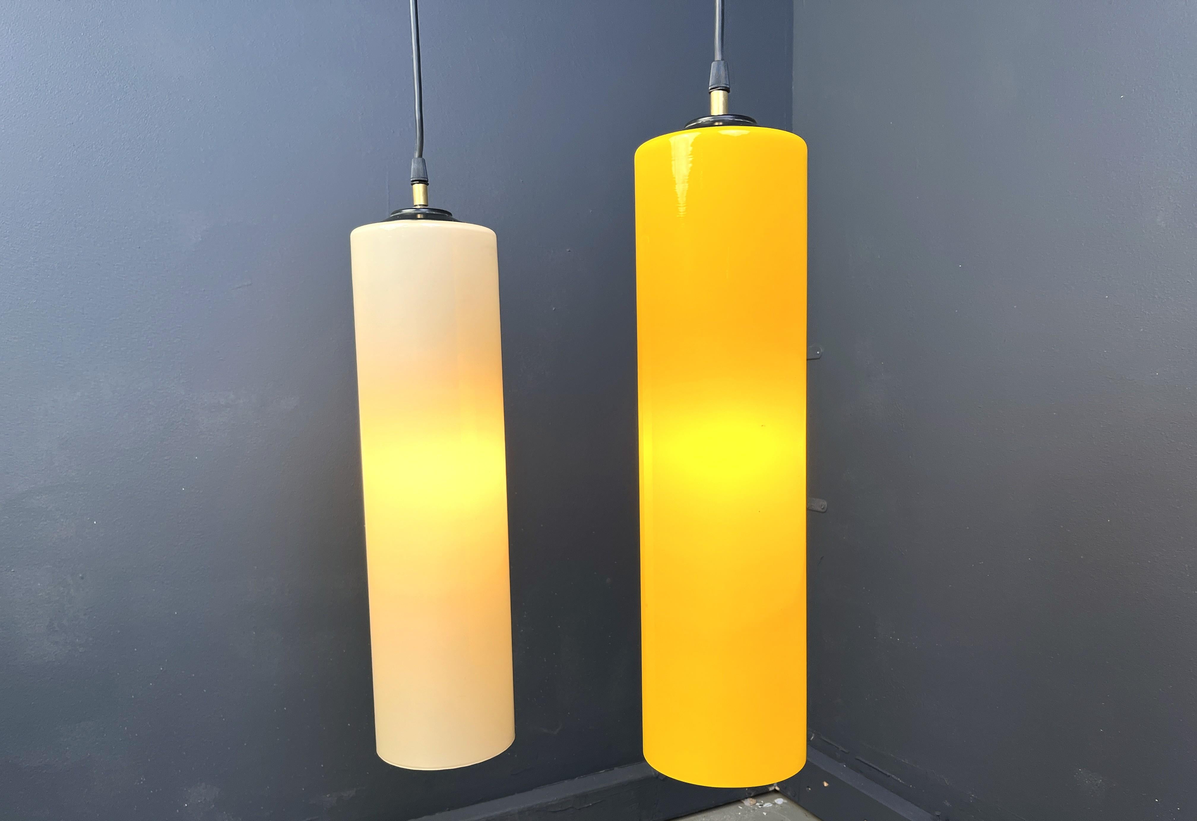 Laiton Suspension vintage italienne par Vistosi, 1970 en vente