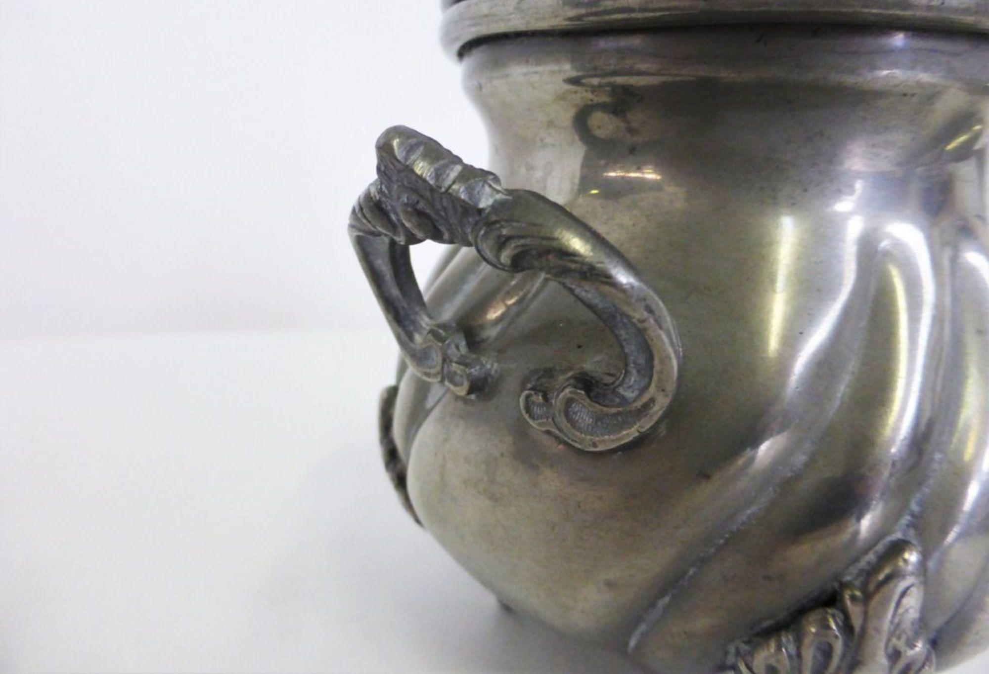 Vintage Italian Pewter Coffee Set, 1950s - Elegancia retro para su colección en venta 11