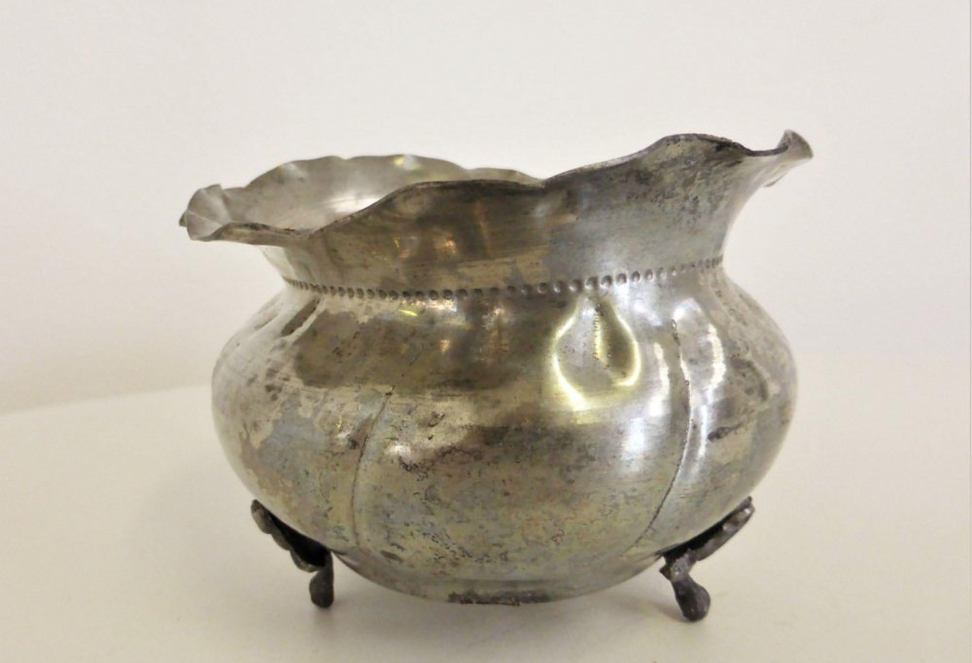 Vintage Italian Pewter Coffee Set, 1950s - Elegancia retro para su colección en Bueno estado para la venta en Manzano, IT