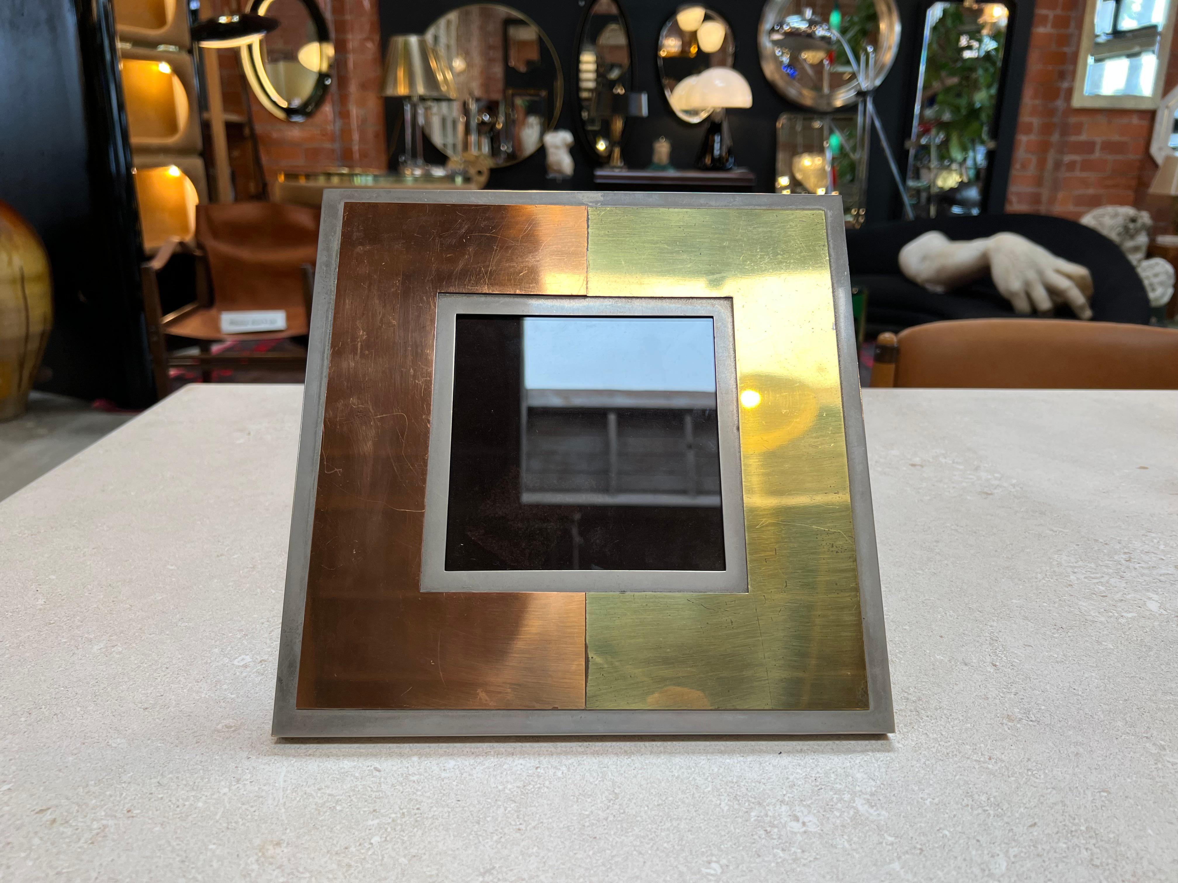 Brass Vintage italian Picture Frame 1980s For Sale