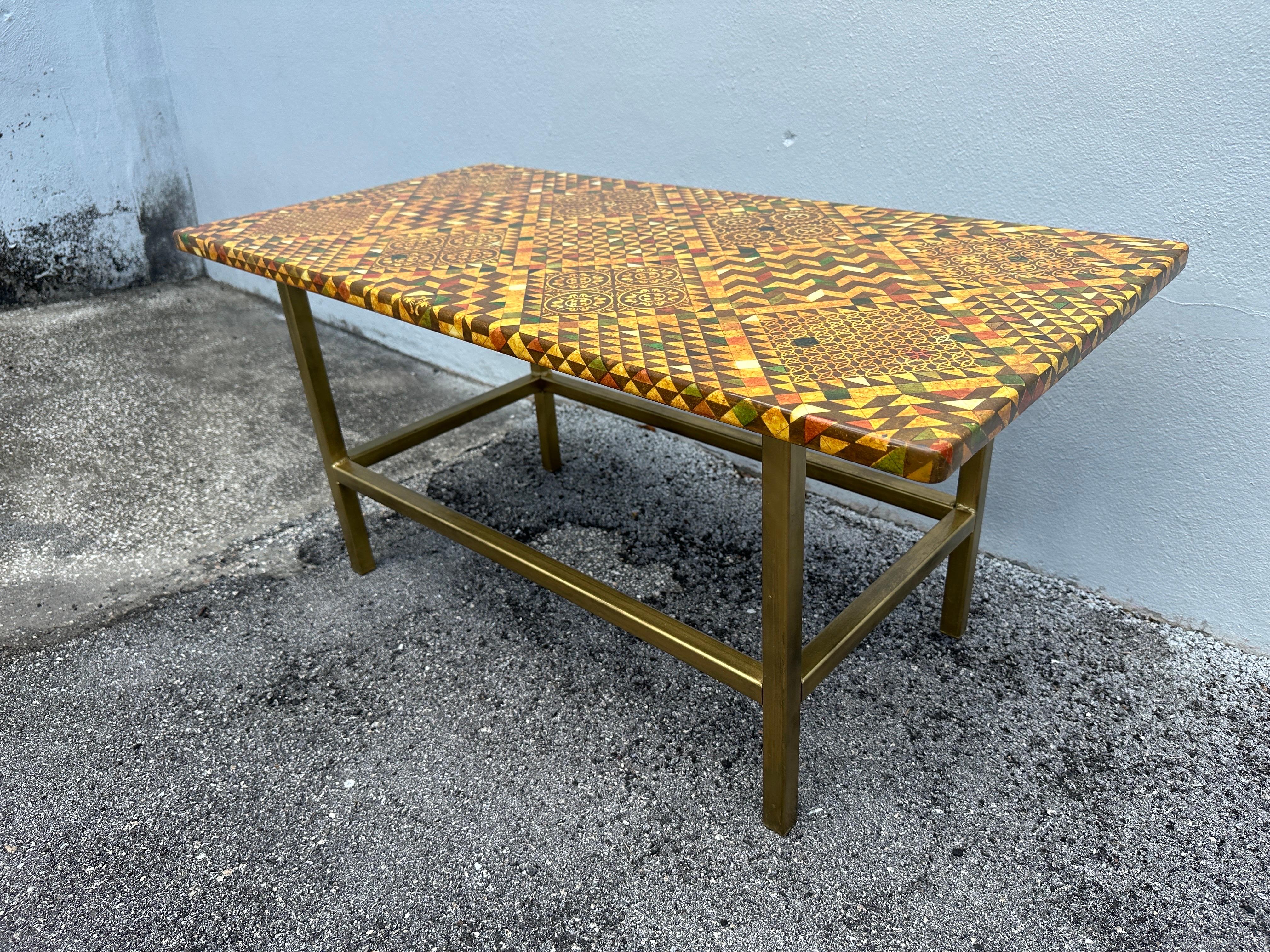 Patinated Vintage Italian Piero Fornasetti Cocktail Table For Sale
