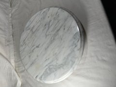 Vintage Italian Postmodern Carrara Marble Lazy-Susan.