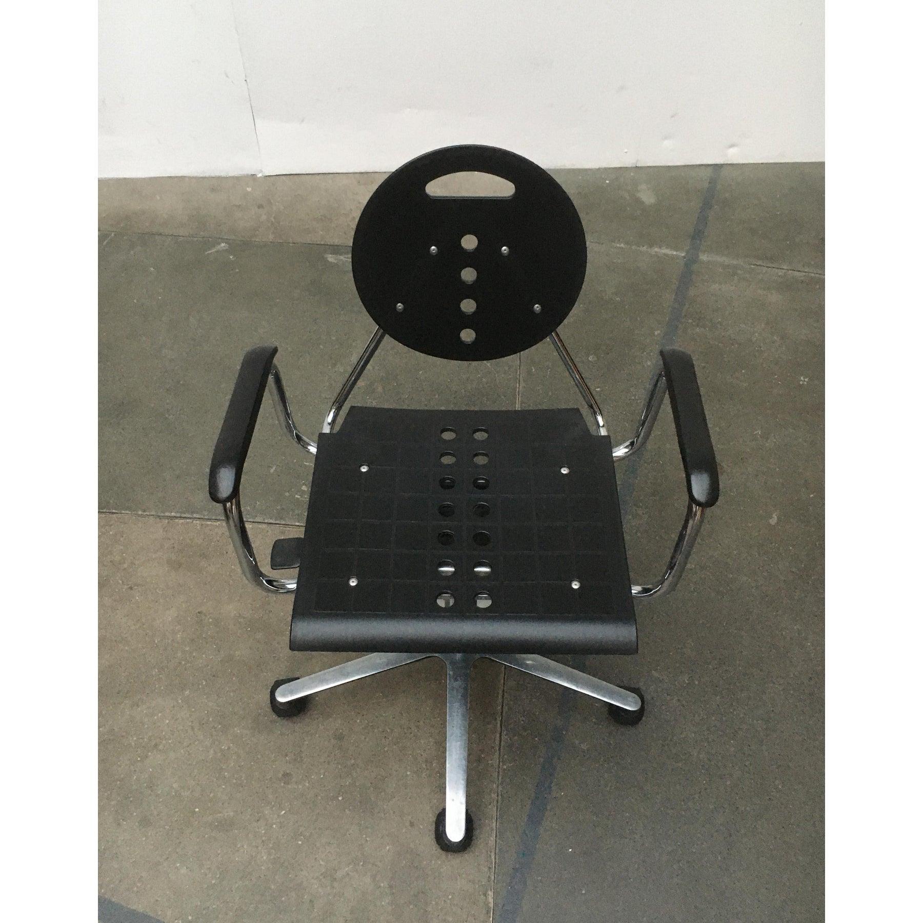 Silla giratoria postmoderna italiana vintage Charlie de Carlo Bimbi & Nilo, años 80 en Bueno estado para la venta en Hamburg, DE