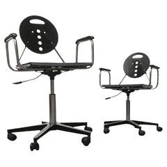 Vintage Italian Postmodern Charlie Swivel Chair by Carlo Bimbi & Nilo, 1980s