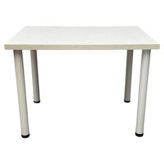 Mesa de comedor postmoderna italiana vintage con superficie estilo terrazo, años 80