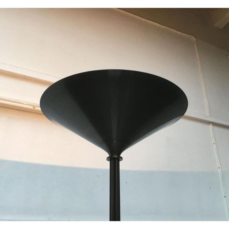 20th Century Vintage Italian Postmodern Floor Lamp with Marble Foot, 1970s For Sale