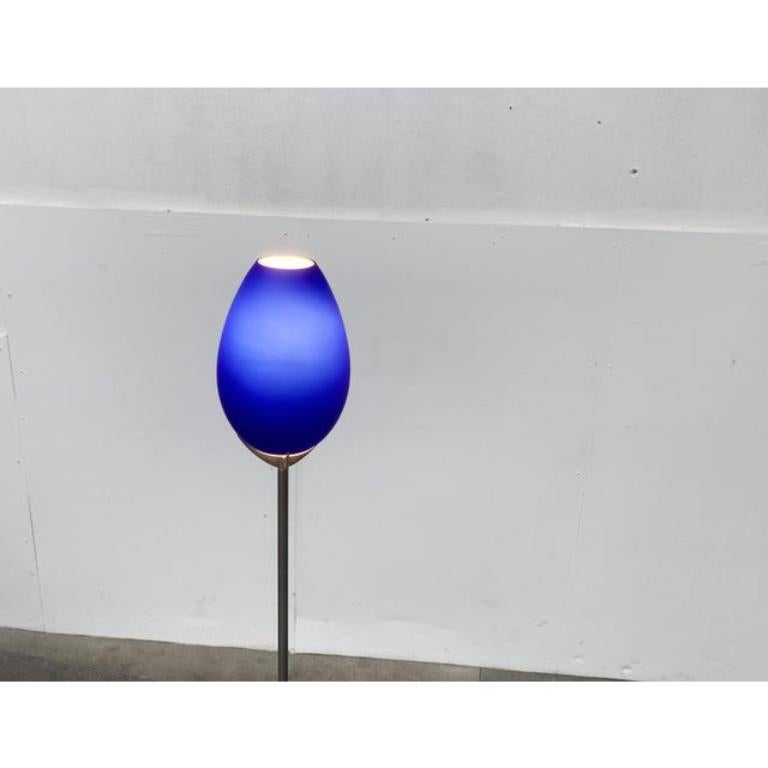 Vintage Italian Postmodern Glass Lámpara de pie de Lucente, década de 1990 en Bueno estado para la venta en Hamburg, DE