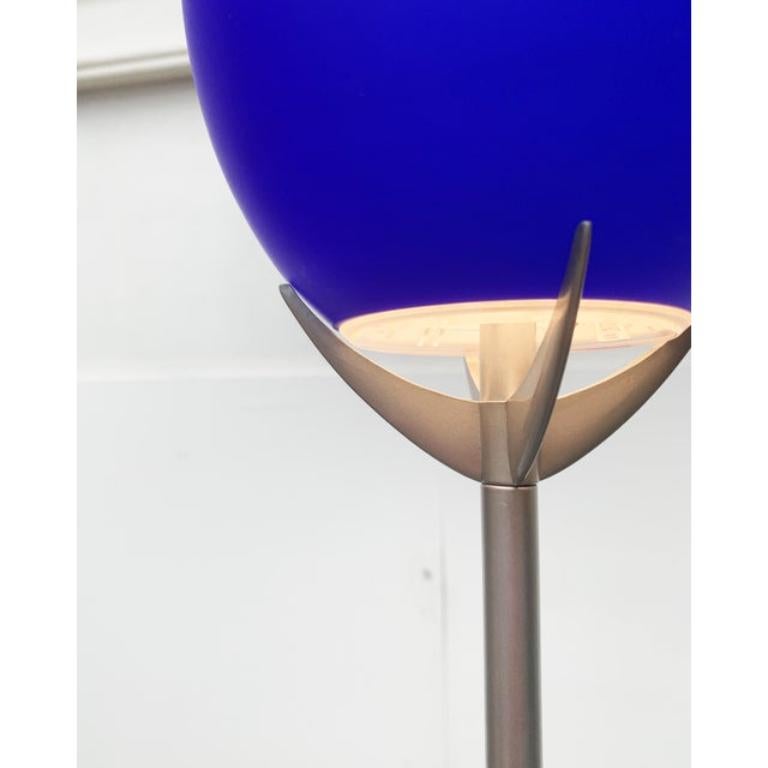 Vintage Italian Postmodern Glass Lámpara de pie de Lucente, década de 1990 siglo XX en venta