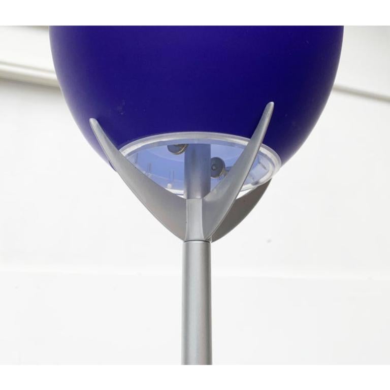 Vintage Italian Postmodern Glass Lámpara de pie de Lucente, década de 1990 en venta 2