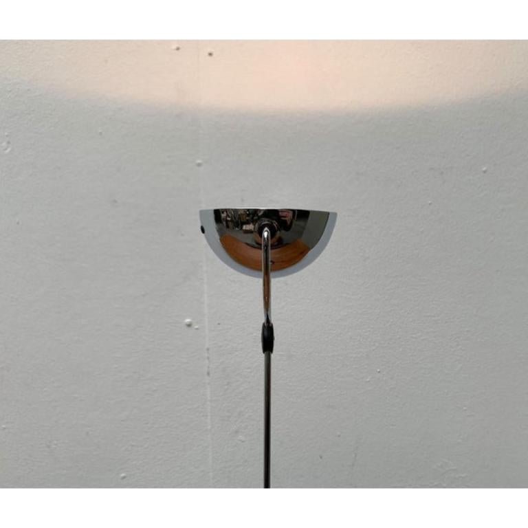 Vintage Italian Postmodern Meridiana Chrome Table Lamp, Años 80 en Excelente estado para la venta en Hamburg, DE