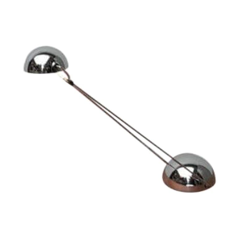 Vintage Italian Postmodern Meridiana Chrome Table Lamp, 1980s