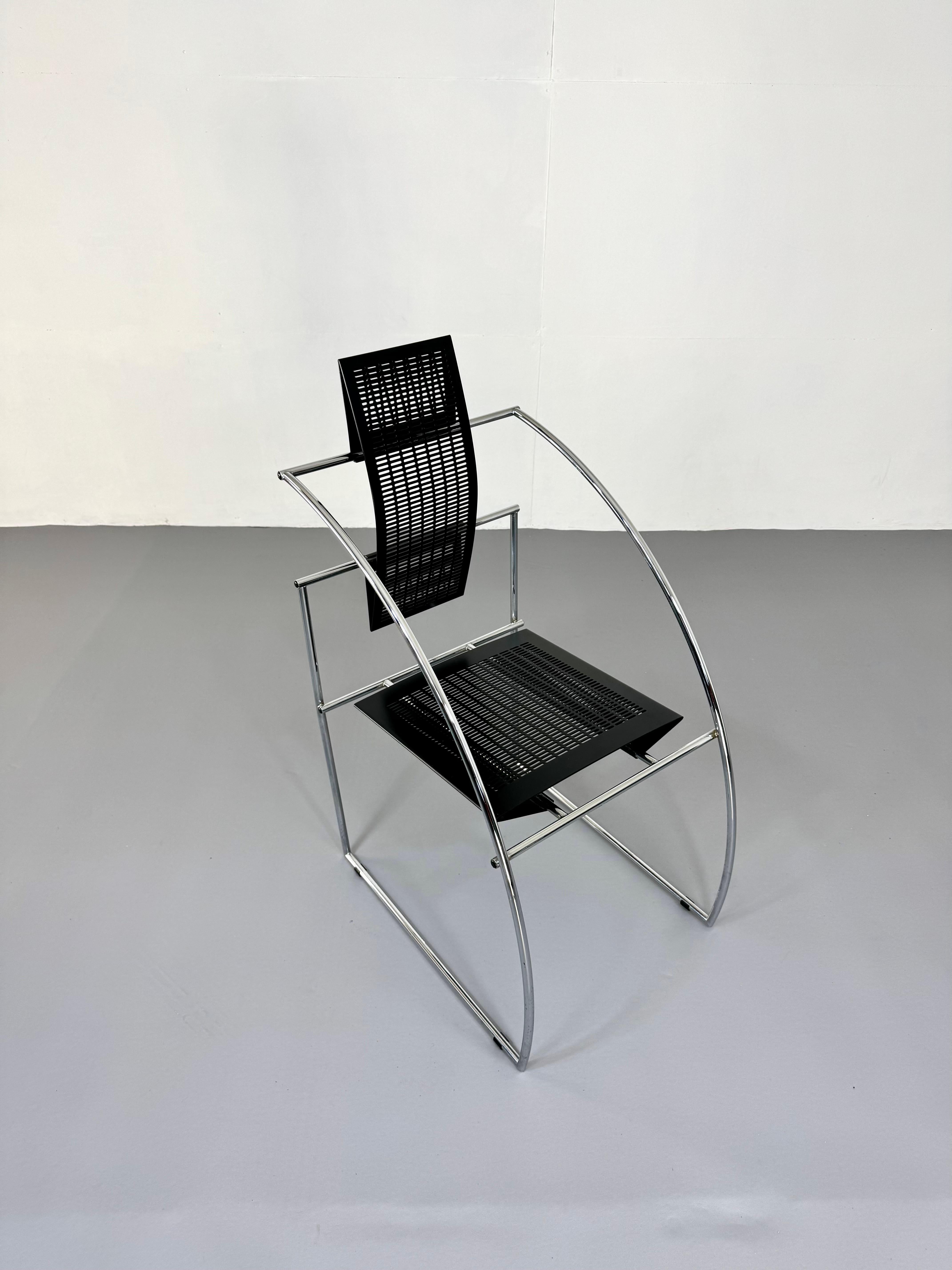 Post-Modern Vintage Italian Postmodern Quinta Chair by Mario Botta for Alias For Sale