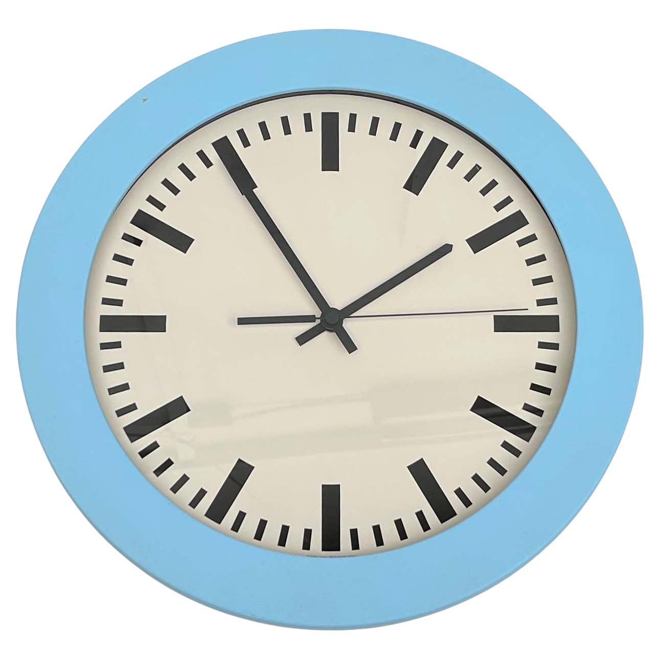 Vintage Italian Postmodern Wall Clock from Junghans, 1980s