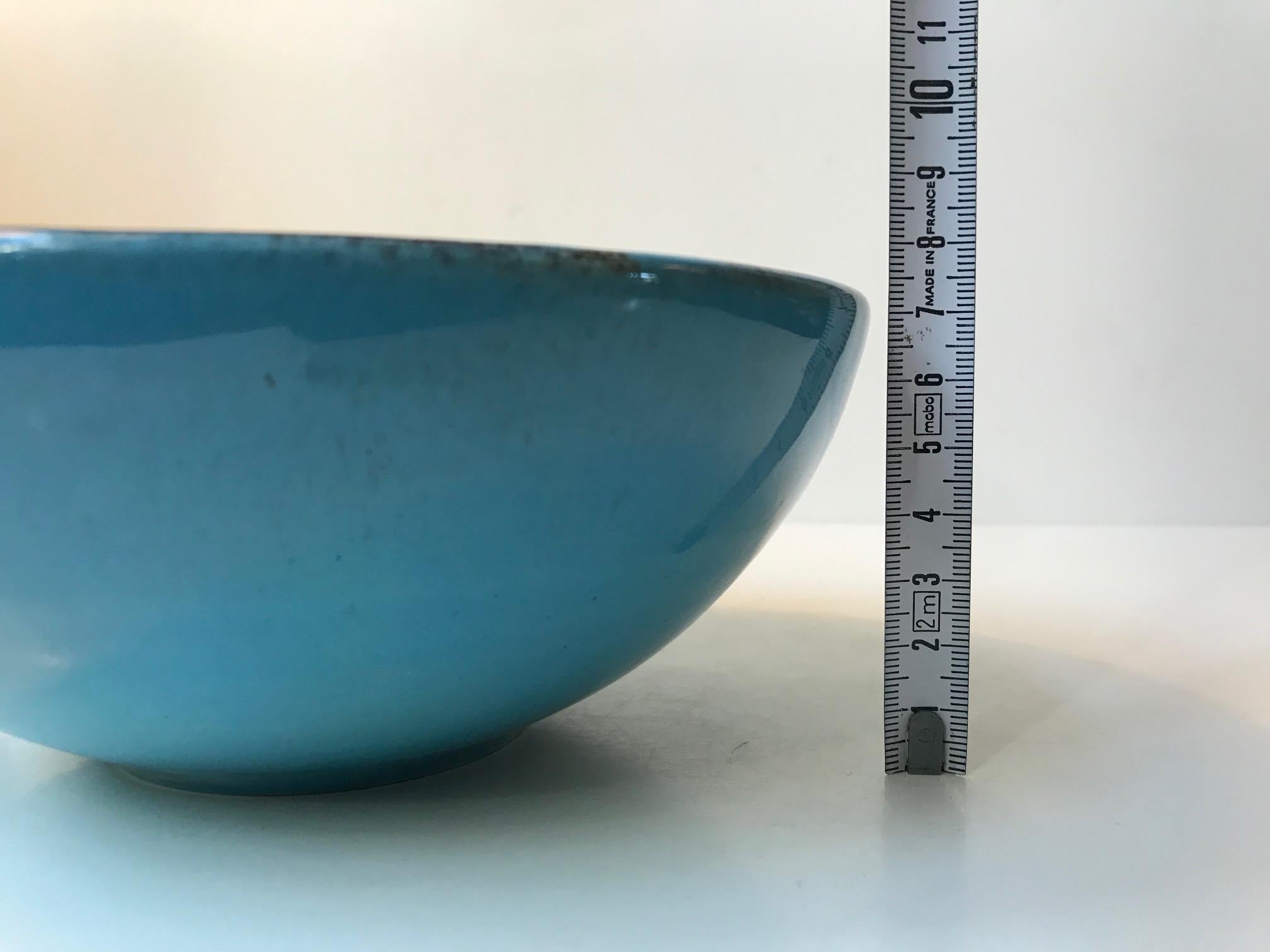 Mid-Century Modern Vintage Italian Pottery Dish or Bowl in the style of Marcello Fantoni, 1960s For Sale