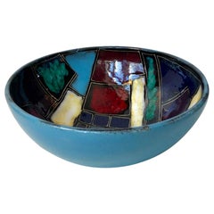 Vintage Italian Pottery Dish or Bowl in the style of Marcello Fantoni, 1960s