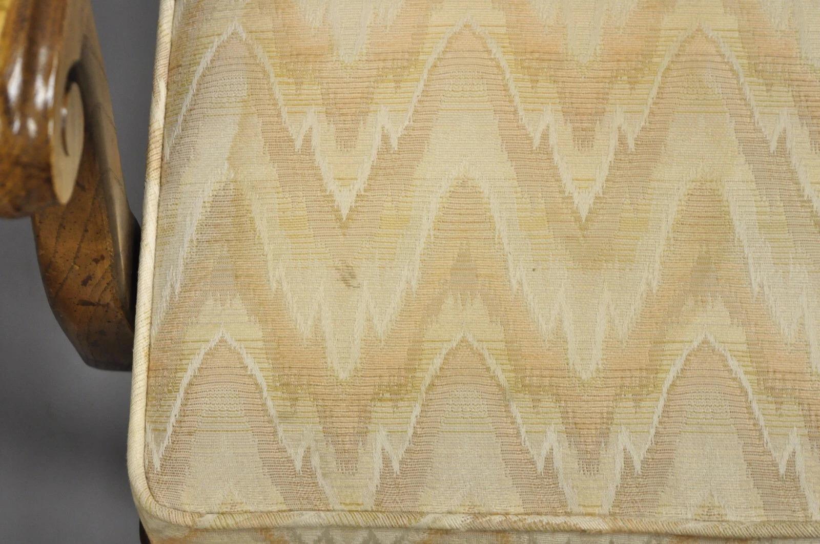 Poltrone da pranzo vintage in legno di Oak Oak Regency - una coppia in vendita 1