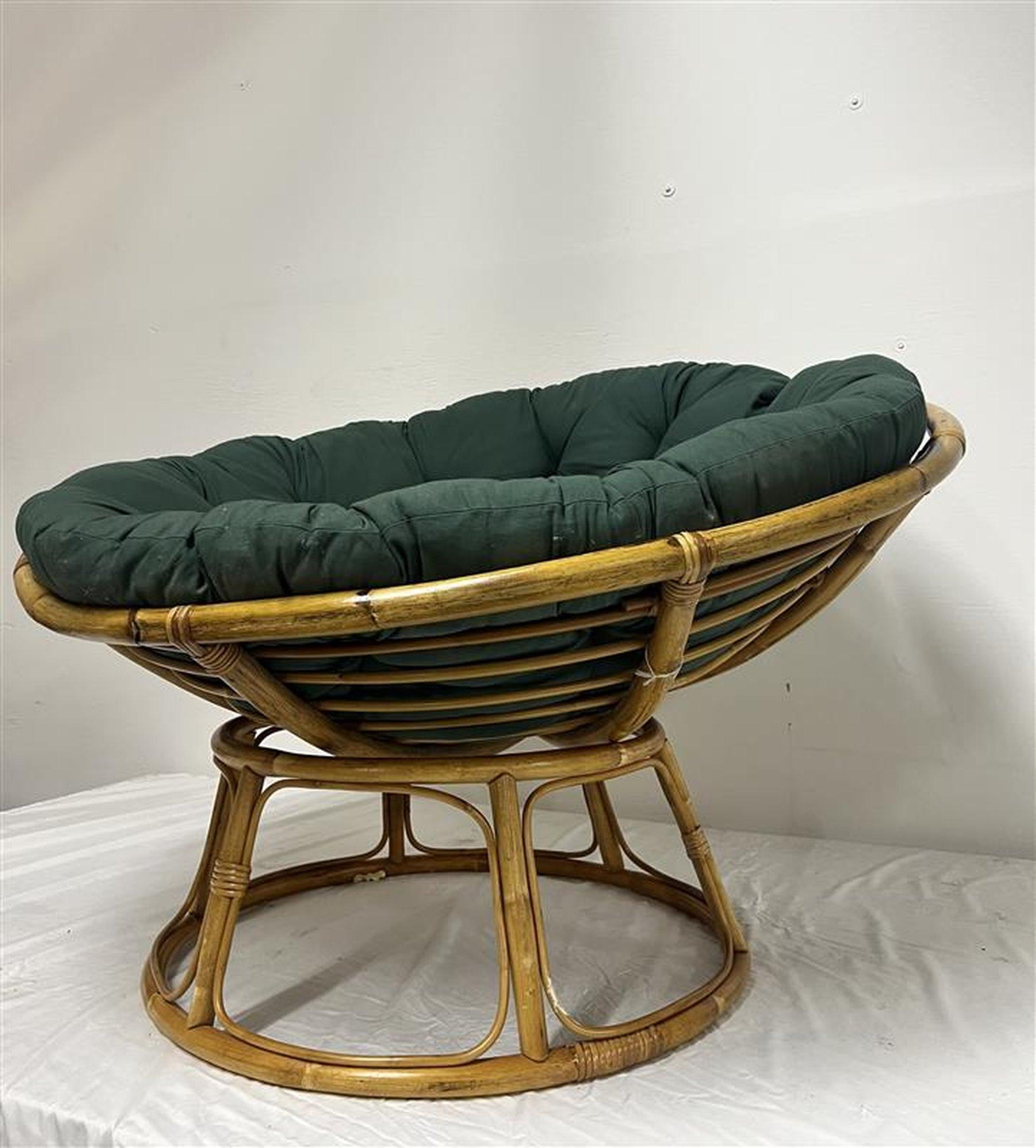 Vintage Italian Rattan Club Chair In Good Condition For Sale In Red Lion, PA