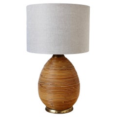 Vintage Italian Rattan Table Lamp Attributed to Vivai del Sud,
Circa 1970s
Vintage Italian Rattan Table Lamp Attributed to Vivai del Sud,
Circa 1970s