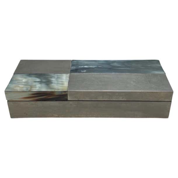 Vintage Italian Rectangular Decorative Box 1980s For Sale at 1stDibs