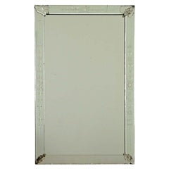 Vintage Italian Rectangular Venetian Mirror