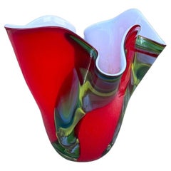 Italienische rote Vintage-Vase