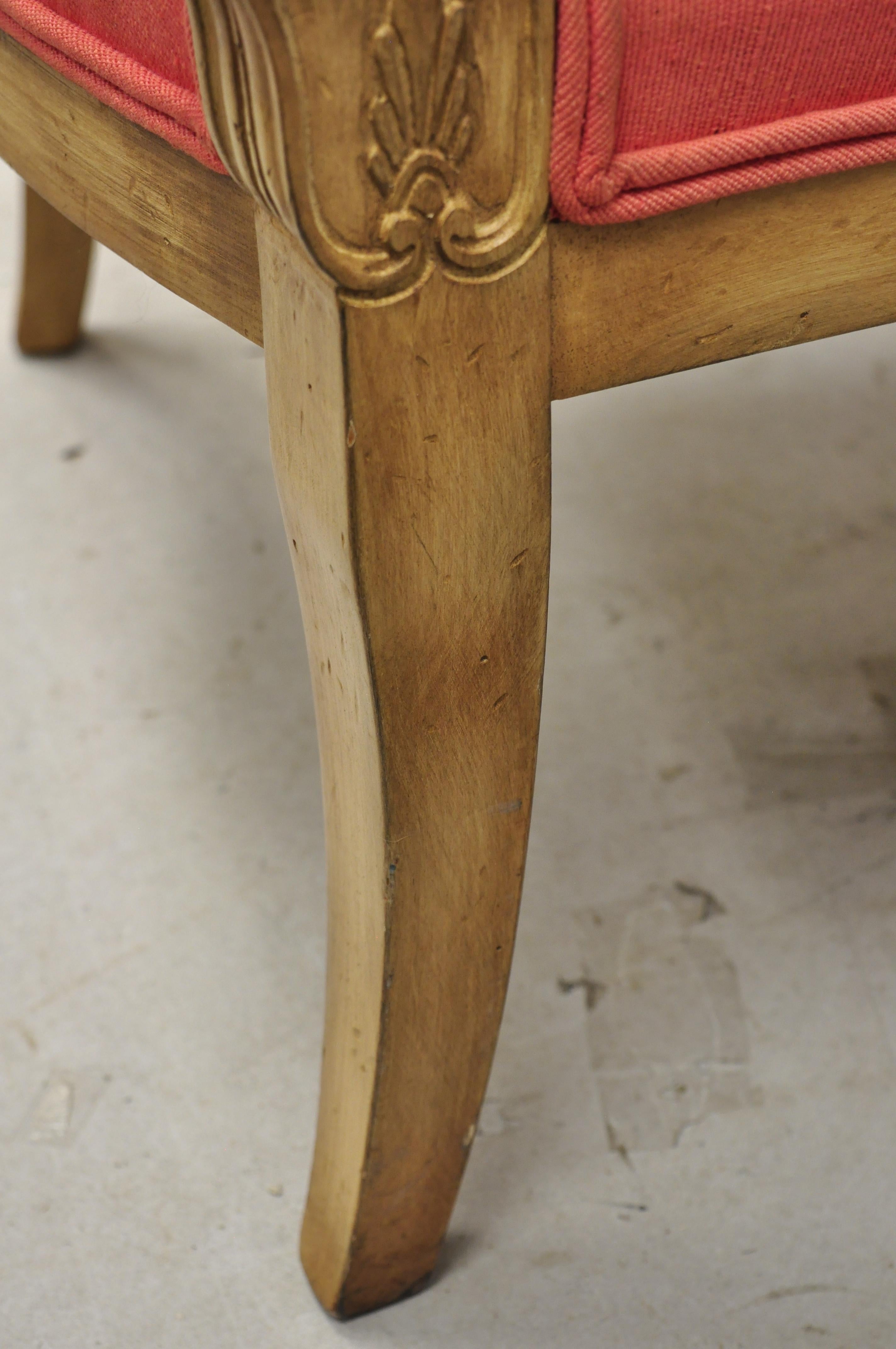 Italienischer Regency-Sessel aus der Bloomingdale Trianon Kollektion, Delphin geschnitzt, Vintage im Angebot 6
