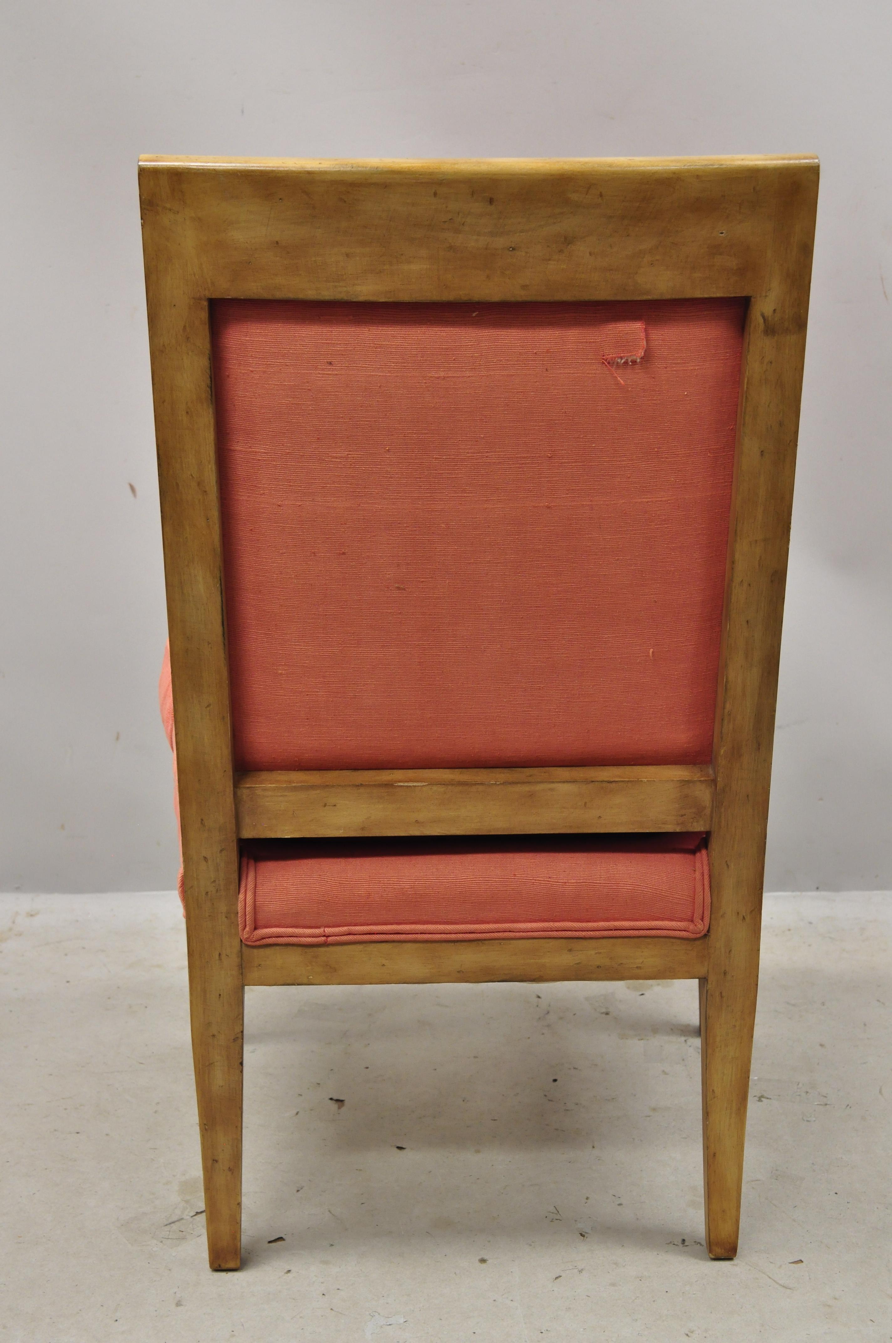 Italienischer Regency-Sessel aus der Bloomingdale Trianon Kollektion, Delphin geschnitzt, Vintage im Angebot 3